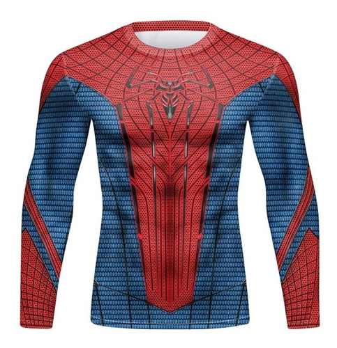 Polera Compresión Amazing Spiderman Hombre Araña Mlarga