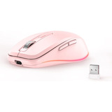 Cidoo Mouse Para Computadora Portátil, Mouse Inalámbrico Led