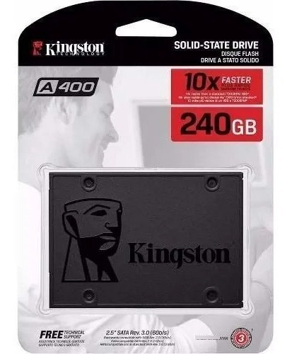 Disco Solido Ssd Interno 240gb Kingston A400 Pc/notebook