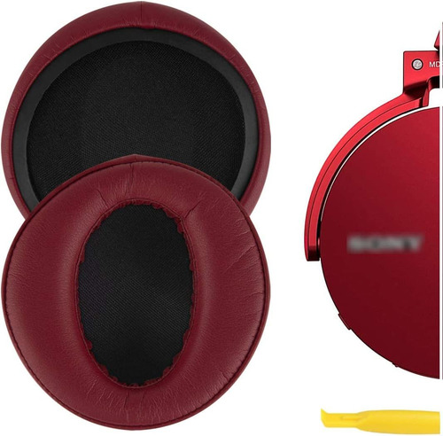 Almohadillas Para Auriculares Sony Mdr-xb950b1 Y Mas, Rojo