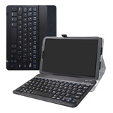 Funda Teclado Galaxy Tab A 10.1 2019, Funda Cuero Pu Con Y A