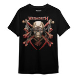Camiseta Megadeth Of0017 Consulado Do Rock Oficial Banda