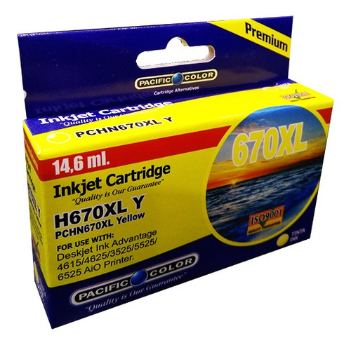 Cartucho De Tinta Alternativo Hp 670xl Yellow