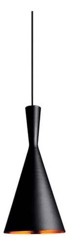 Lampara Colgante Moderno Negro Beat Tall Dixon Apto Led