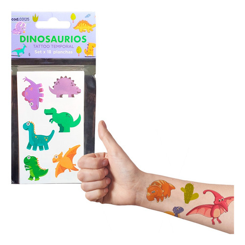 Tatuajes Tatto Temporales Adhesivos Infantiles Niños X10 