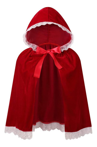 Lmyove Disfraz De Capa De Caperucita Roja Para Niñas, Capa D