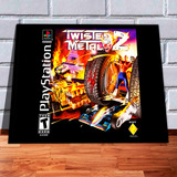 Quadro Decorativo A4 33x25 Playstation 1 Twisted Metal 2