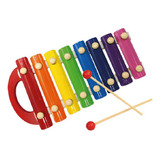 Xilofon De Madera Para Niños 8 Notas Color Multicolor