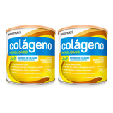 Kit 2 Colágeno Hidrolisado Em Pó Lata 250g Manga + Maracujá