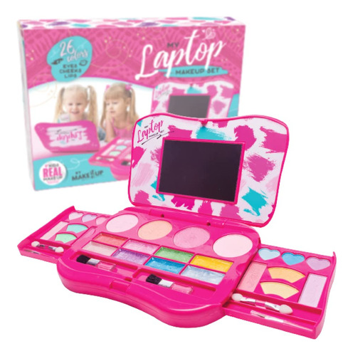 Set De Maquillaje Extensible Con Espejo Y Cierre Seguro