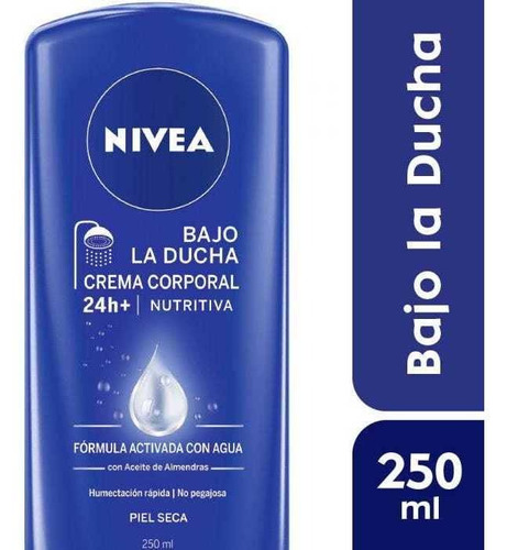 Nivea Bajo La Ducha Crema Corporal Nutritiva 250 Ml