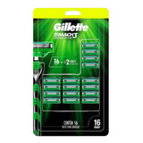 Carga Refil Gillette Mach3 Sensitive Com 16 Unidades