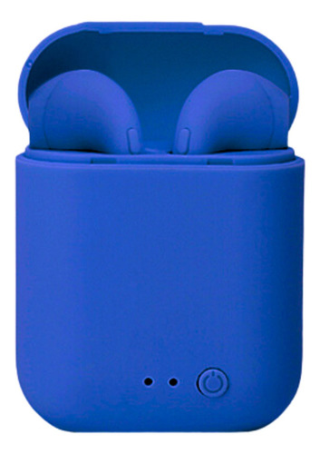 Fone Compatível Celular Mini Bluetooth Sem Fio Original Cor Azul-escuro