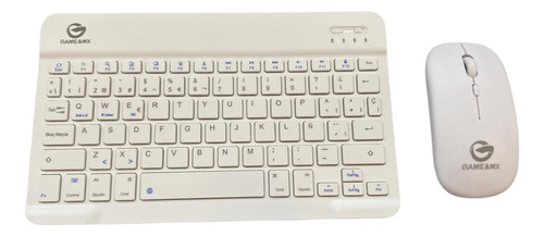 Teclado Recargable Mouse Kit Blanco Pequeño Keyboard Mini