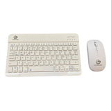 Teclado Recargable Mouse Kit Blanco Pequeño Keyboard Mini