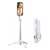 Magnetic Selfie Stick TriPod Aluminum Phone Holder Blanco