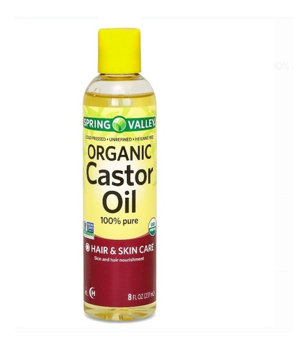 Castor Oil Aceite Ricino Spring Valley 8oz 237 Ml