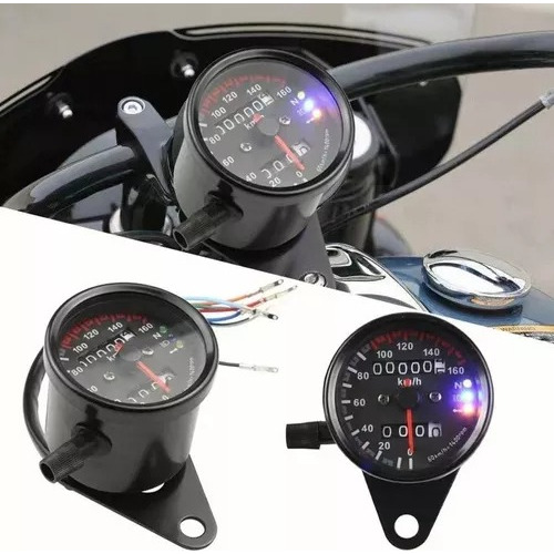 Velocimetro Tablero Indicador Led Universal Moto Cafe Racer