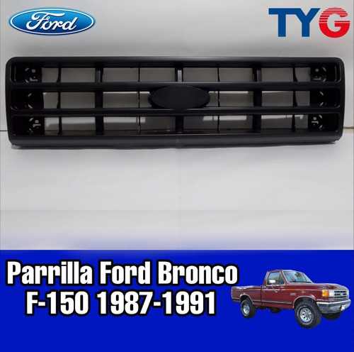 Parrilla Ford F-150 Bronco 87-88-89-90-91 Foto 2