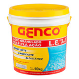 Genco 3 Em 1 Multi Ação Balde 10kg Produtos Cloro De Piscina