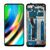 Tela Frontal Touch Para Moto G9 Plus Nacional C/aro + Cola