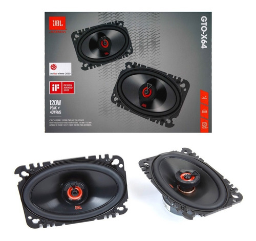 Bocinas 4x6 Pulgadas Jbl Modelo Gto X64 De 40 Watts Rms