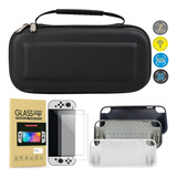 Case Bag Switch + Pelicula Vidro + 4 Grips + Capa Tpu Oled