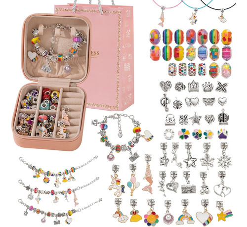 66 Pcs Juego De Para Hacer Pulsera Diy Niñas Set Para Hacer