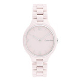 Reloj Para Mujer Calvin Klein Linked Ceramic 25200077 Rosa
