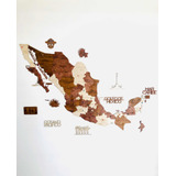 Mapa De Madera México Pueblos Mágicos, Zonas Arqueológicas