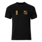 Camiseta Barcelona Negra Elegi El Nombre Y Nro Gratis!