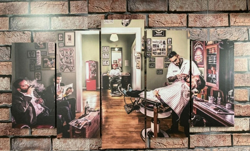 Placa Quadro Decorativo Barbearia Barber Shop Salão Estiloso