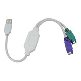 Cable Adaptador Convertidor Usb Ps/2 Hembra Mouse Teclado