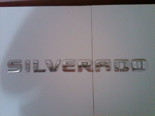 Emblema  Letras De La Palabra  Silverado De Metal  Pulido Foto 8