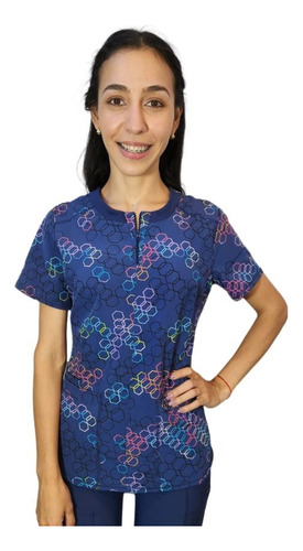 Top Uniforme Clínico Estampado Cherokee Infinity Psit