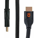 Echogear Cable Trenzado Hdmi 2.0 Largo De 15 Pies - Compatible Con 4k Y Hdr - Cumple Con El Último Estándar Hdmi - Las C