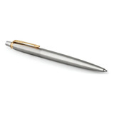 Lapicera Parker Jotter Plateada Con Clip Dorado