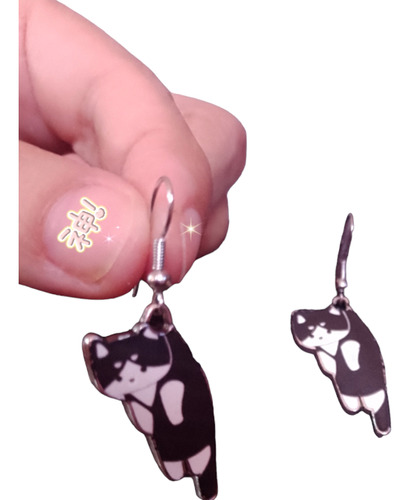 Aritos Aretes Colgantes Gatitos Kawaii