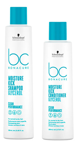 Shampoo + Acondicionador Schwarzkopf Moisture Kick Bonacure