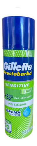 Espuma De Afeitar Gillette Prestobarba Sensitive 155ml 3pz