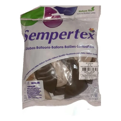 25 Globos Latex Sempertex #18 Fashion Mezcla De Cafes R-18 Color Mezcla De Cafes (arena, Cafe, Latte)