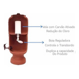 Filtro De Barro 8 Litros + Vela Tripla Ação Esterilizante Cor Cerâmica