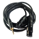 Cable Audio Plug 3.5 Mm St A 2 Xlr Hembra Cobre Ofc 3 Mtrs