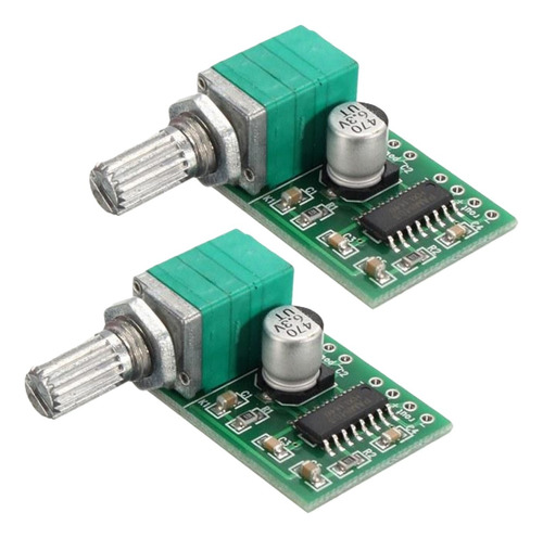 2x Módulo Amplificador Som 2ch 3w+3w Pam8403 Com Volume