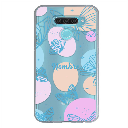 Funda Para LG Mariposas Personalizada Con Tu Nombre