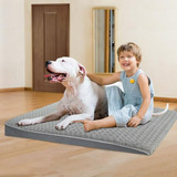 Cama Ortopédica Para Perros Grandes Xxl Gris - Diseño Inclin