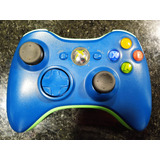 Control  Xbox 360 Inalambrico Edición Especial Azul Original
