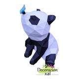 Oso Panda Sentado P/armar Papercraft (formato Digital Pdf)