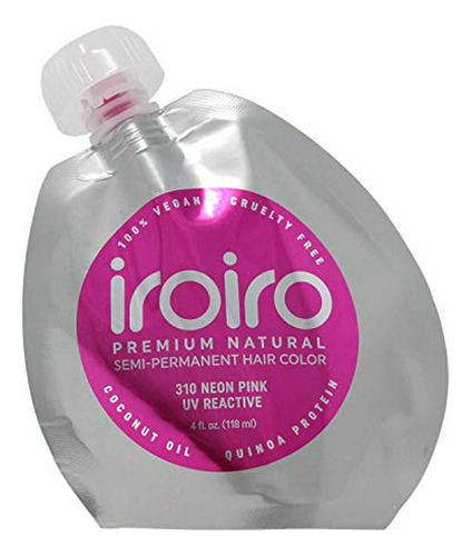 Iroiro 310 Neon Pink Premium Natural Semi Permanent Hair Col