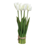 Flores Artificiales De Tulipán De Tallo Largo 31x 6,9cm